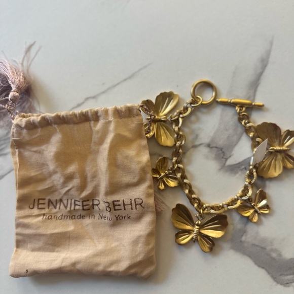 Jennifer Behr Gold Butterfly Charm Bracelet - Picture 9 of 9